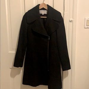Black Wool Peacoat